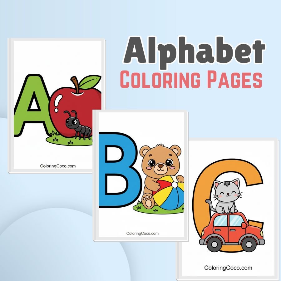 Alphabet Coloring Page