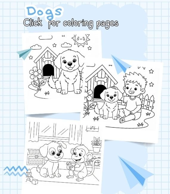 Dog Coloring Pages (Free PDF Printables)
