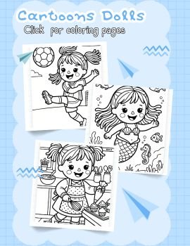 Dolls Coloring Pages (Free PDF Printables)