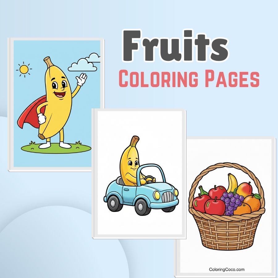 Fruits Coloring Pages