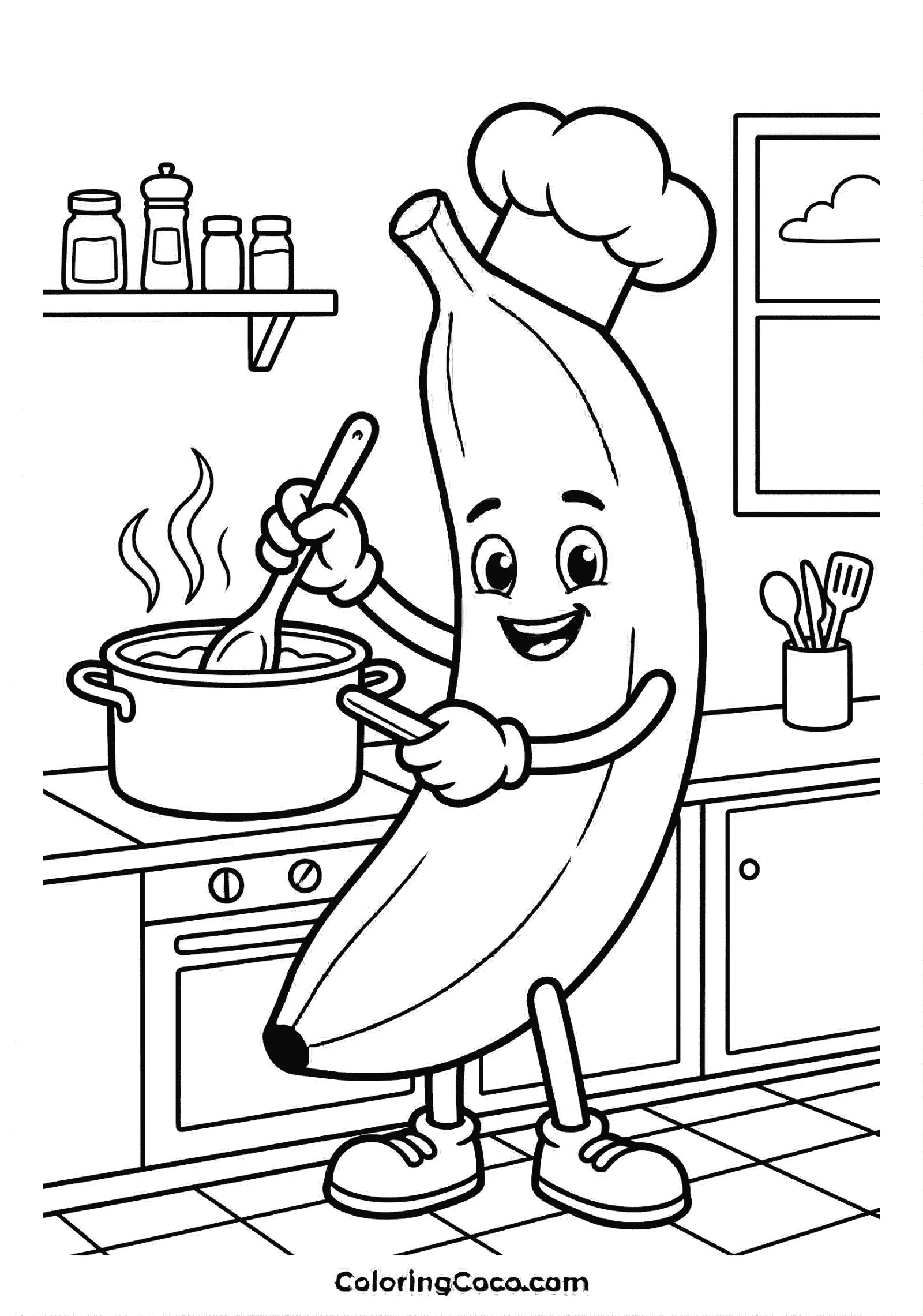 Banana cooking food