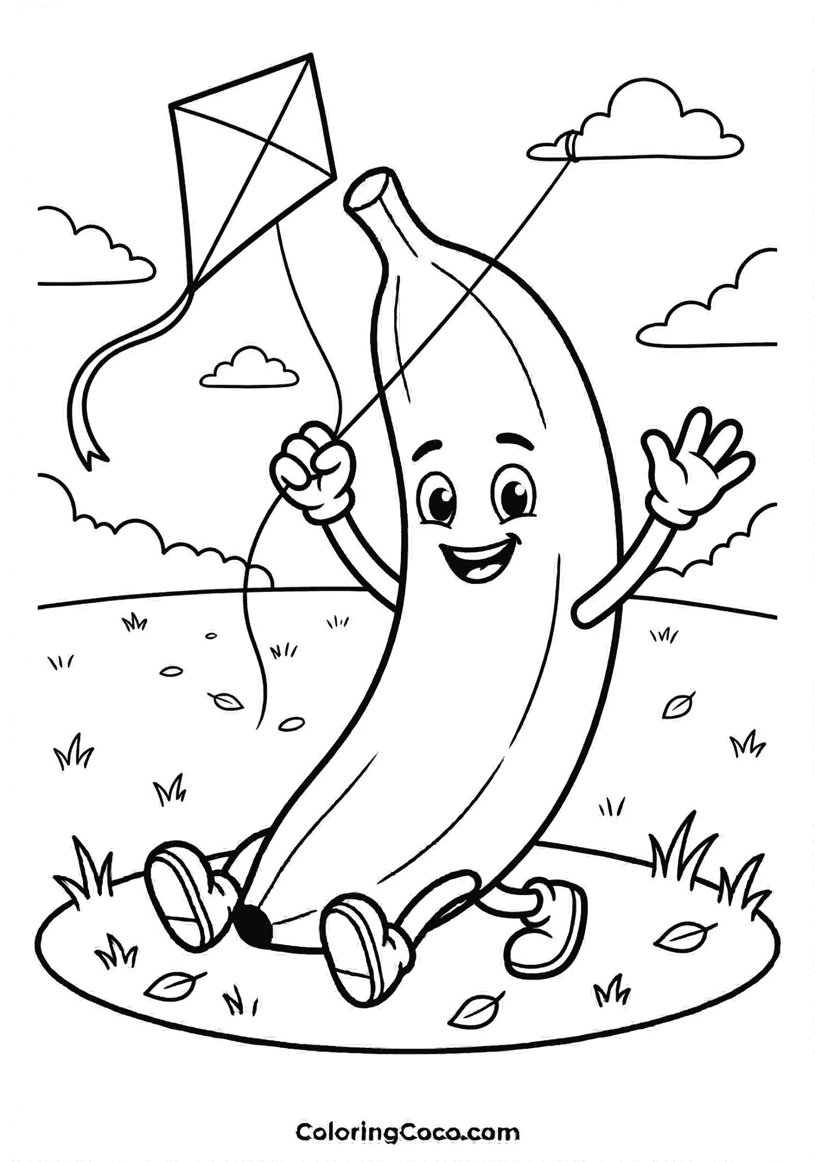 Banana flying kite