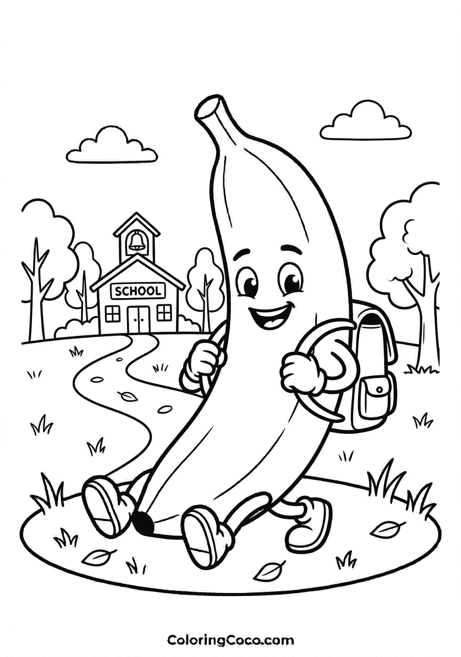 Banana Going to school