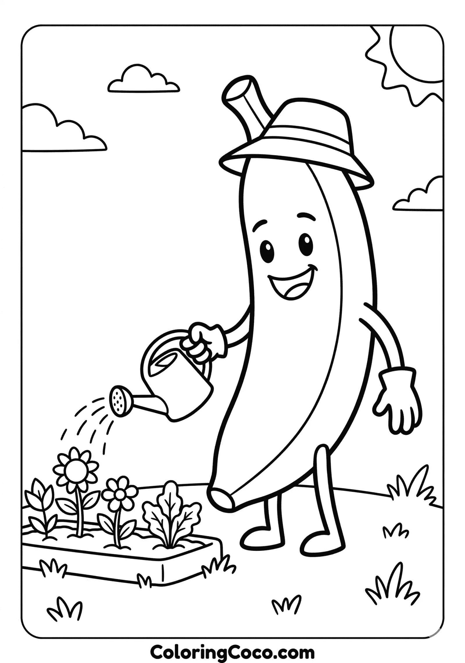 Banana watering plants