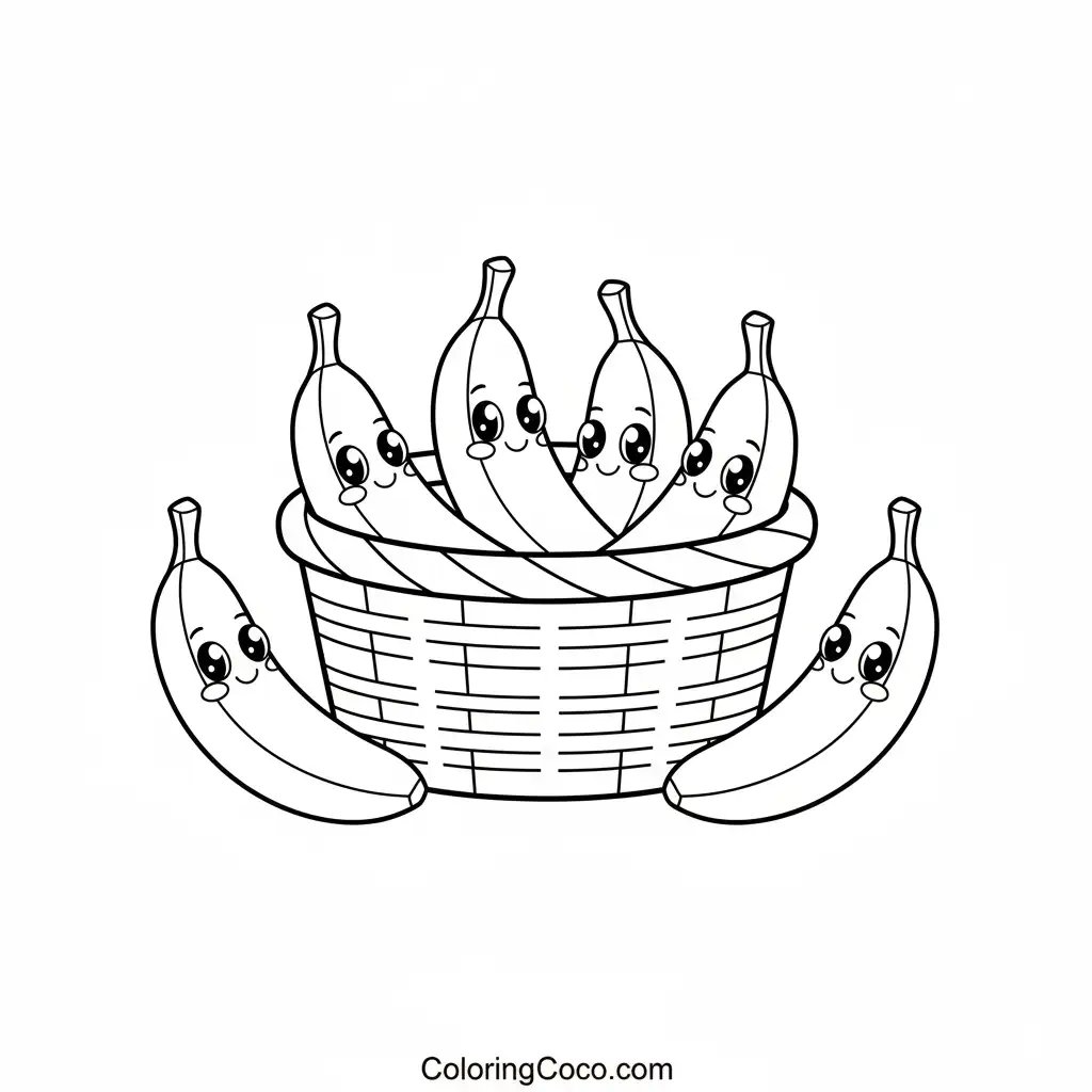 Bananas in basket