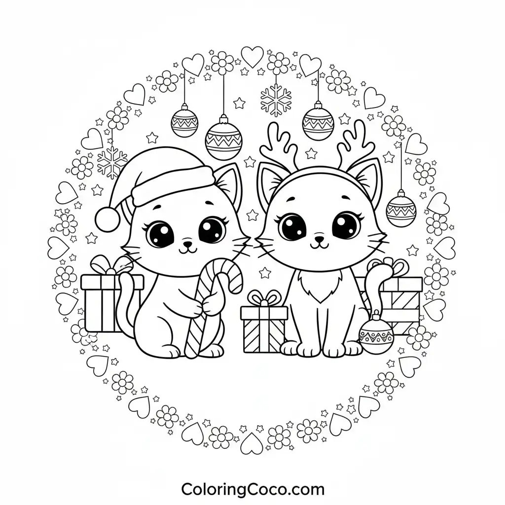 cute cats coloring pages