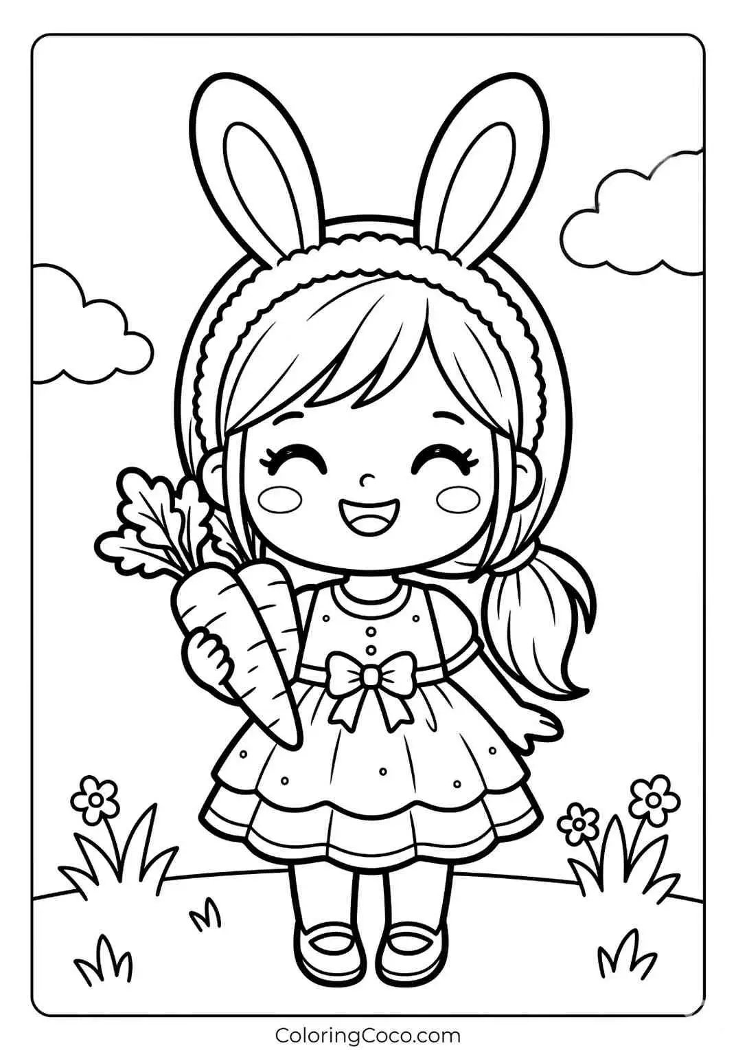 Cute Doll Wearing Bunny Ear