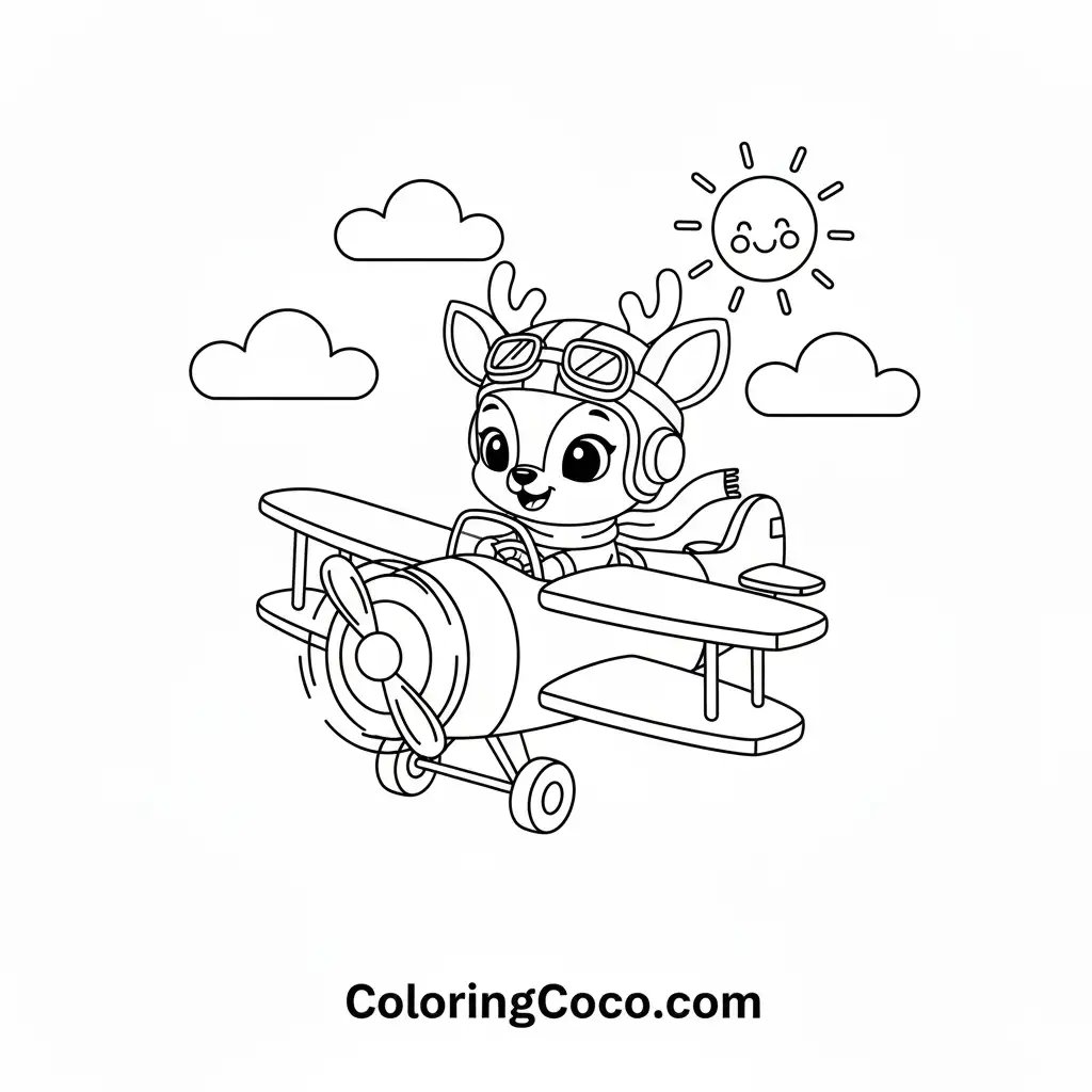 Deer flying aircraft