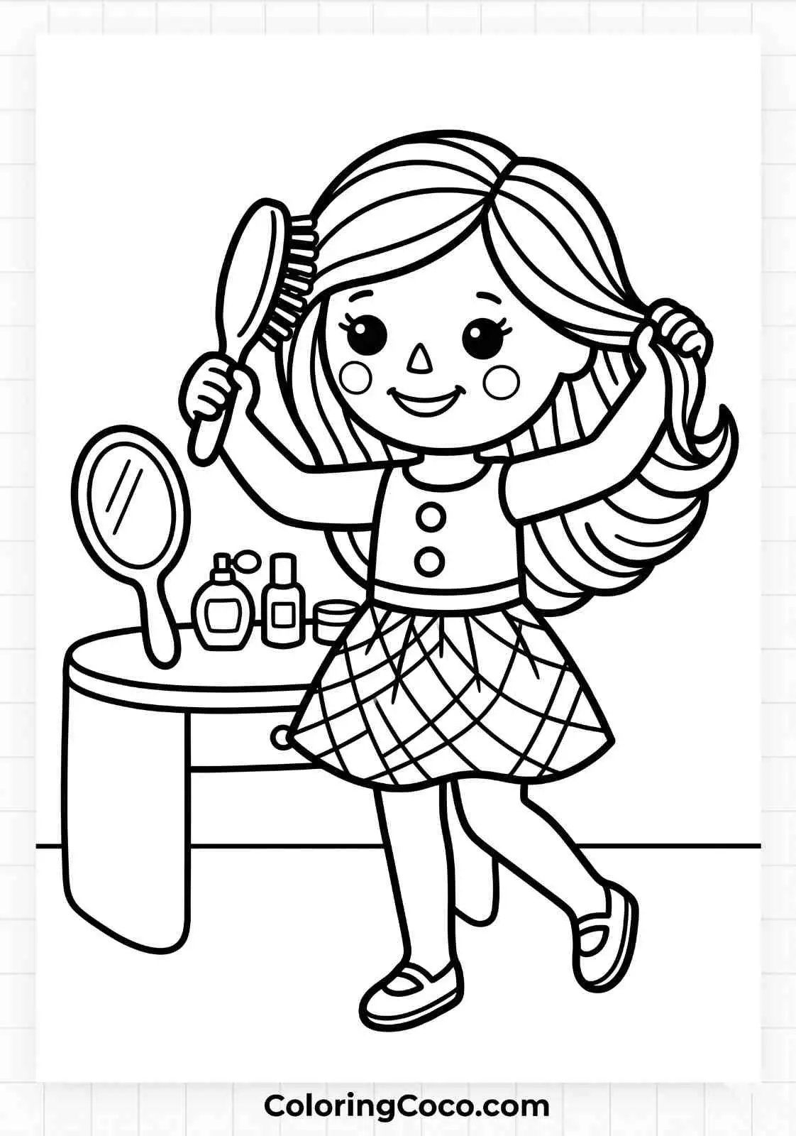 Doll Combing Hair