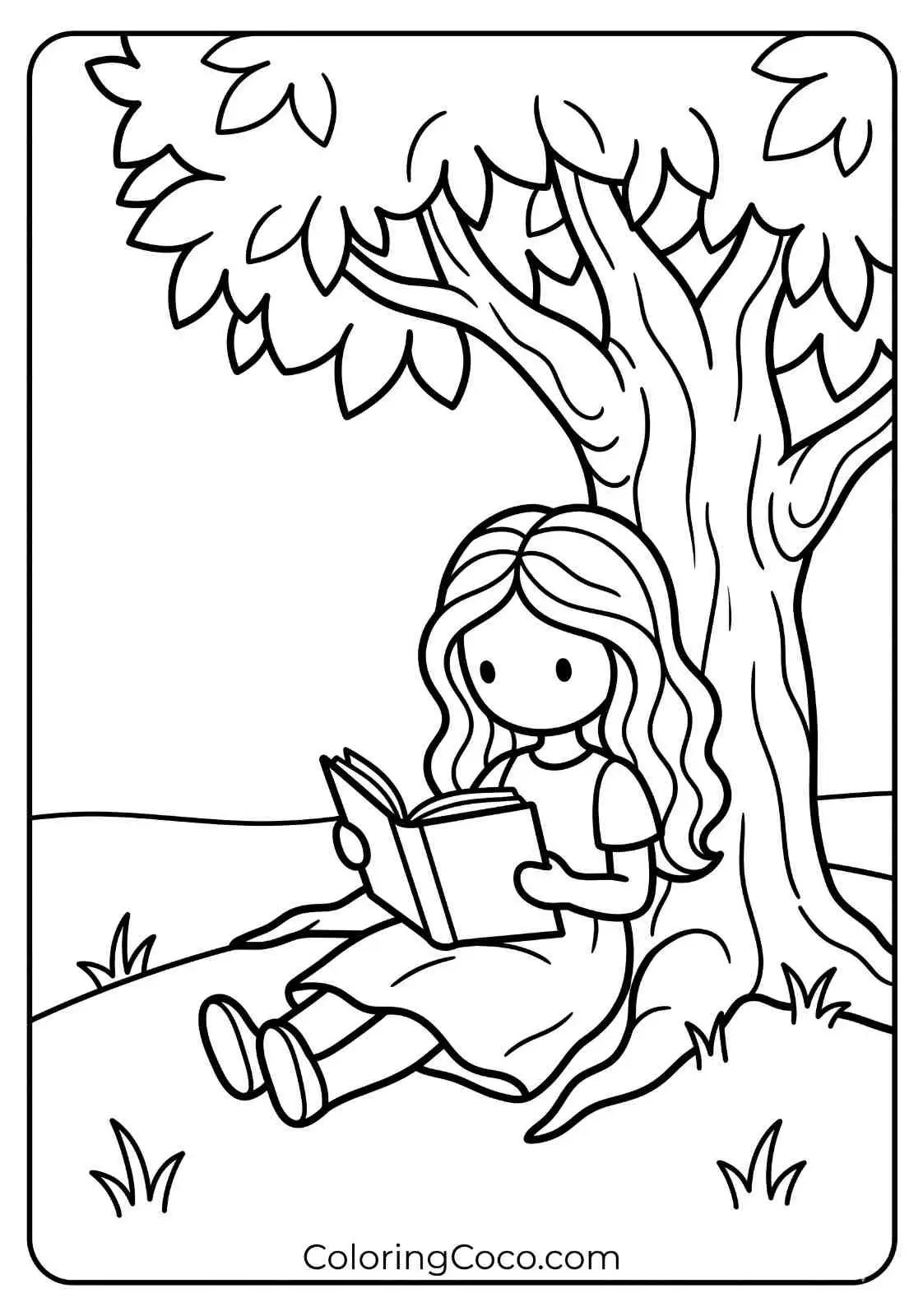 Doll reading book