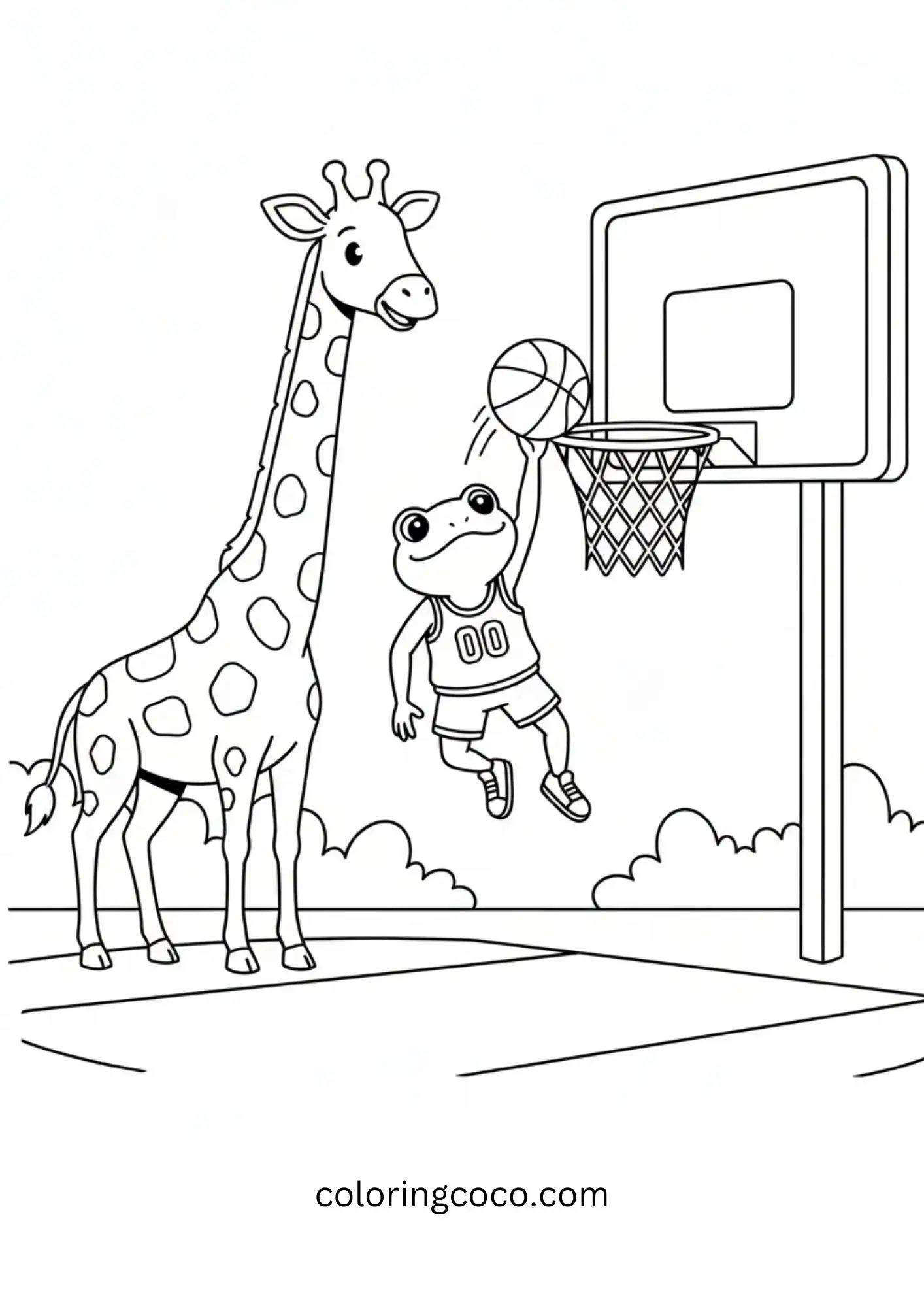 Frog Dunking with Giraffe Watching