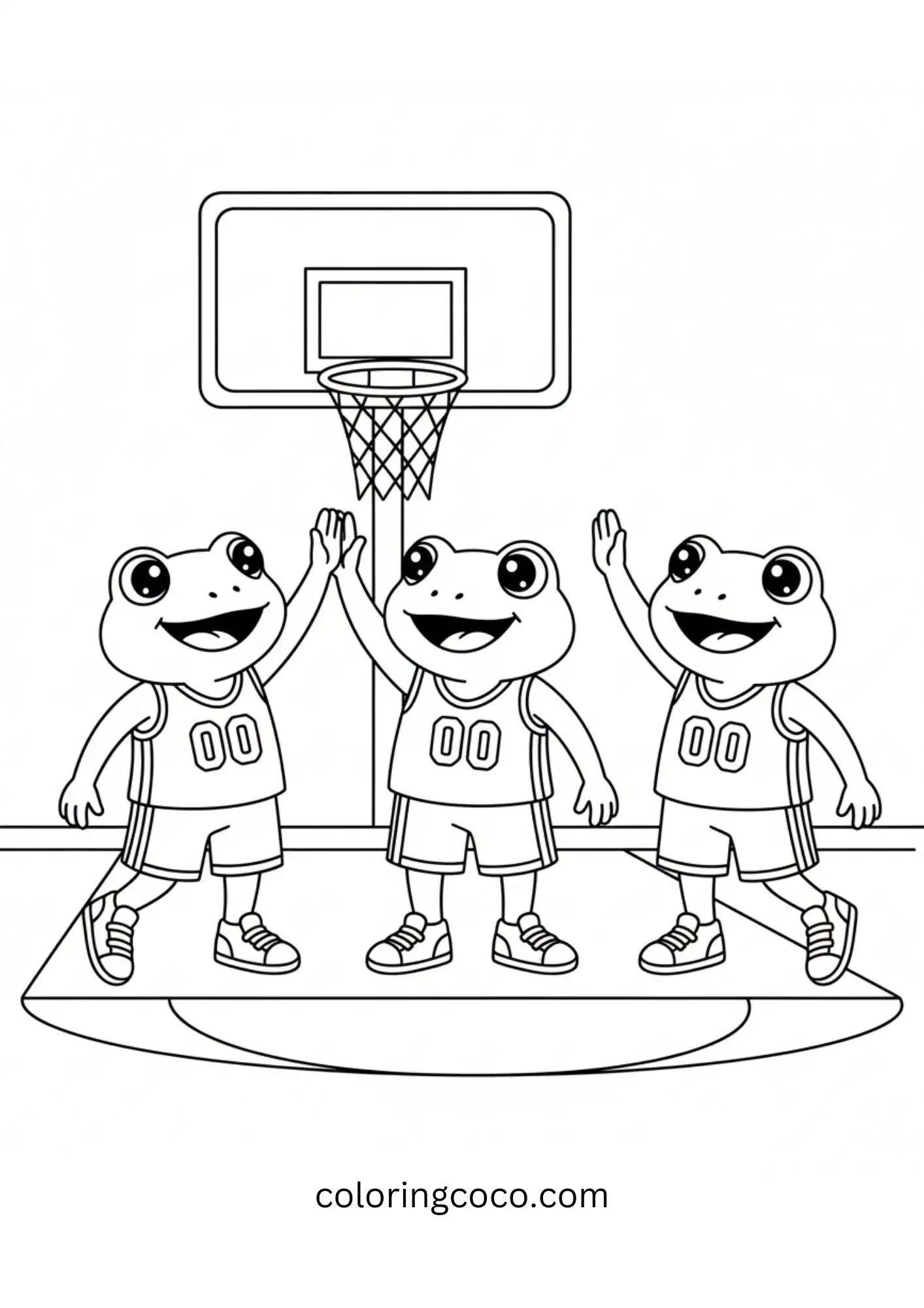 Frog Team Group High-Five