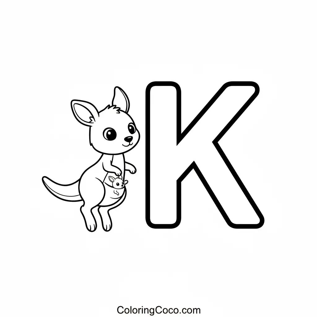 'K' for kangaroo