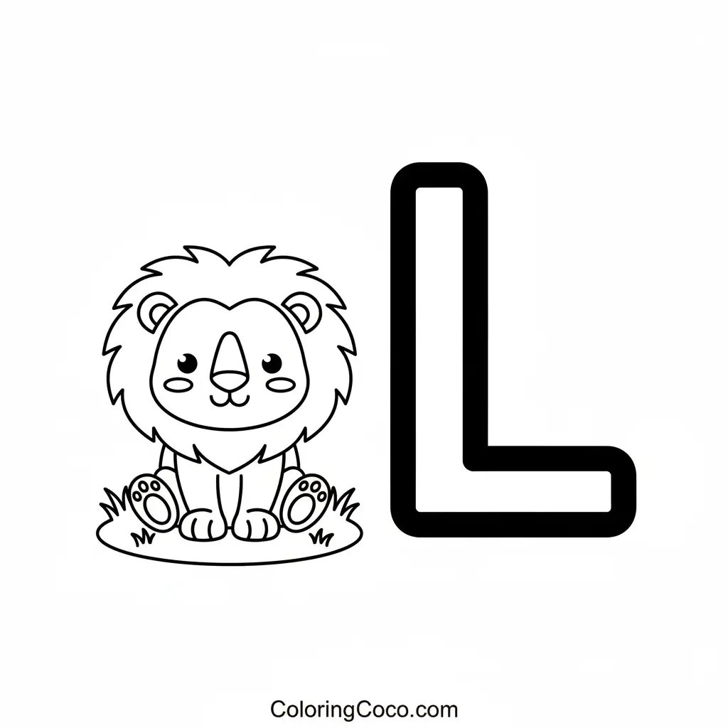 'L' for lion