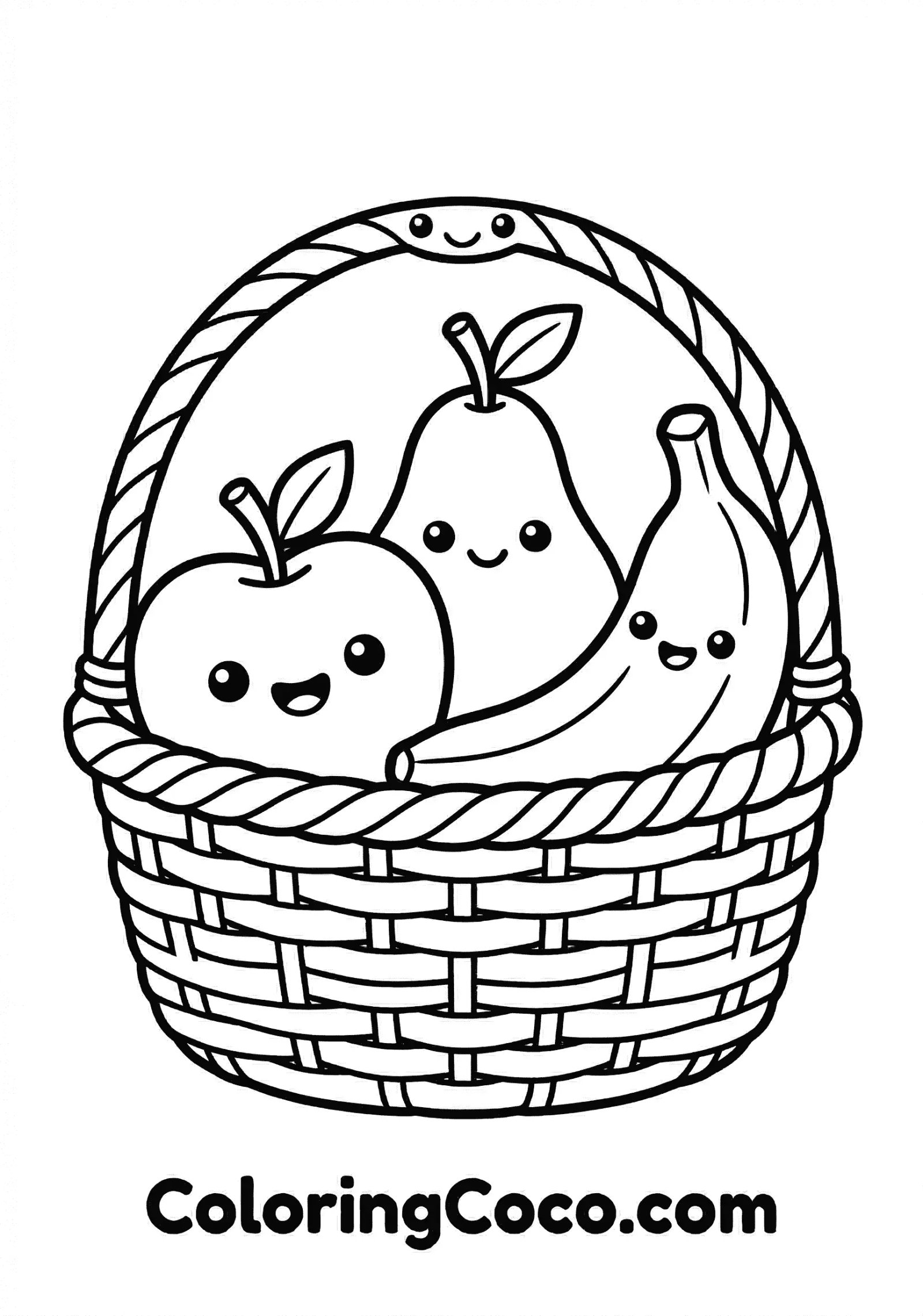 Large fruits in small basket