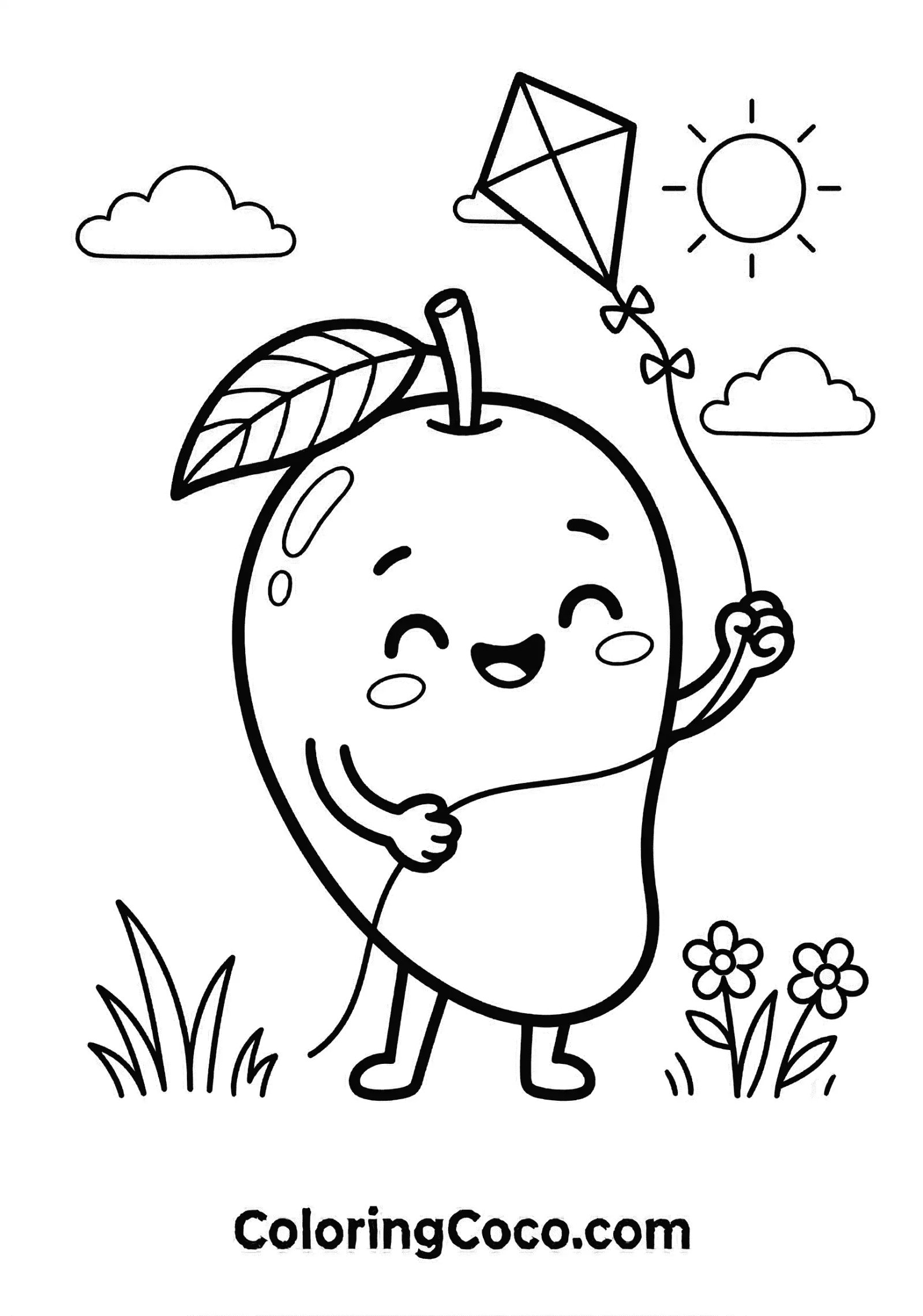 Mango flying kite