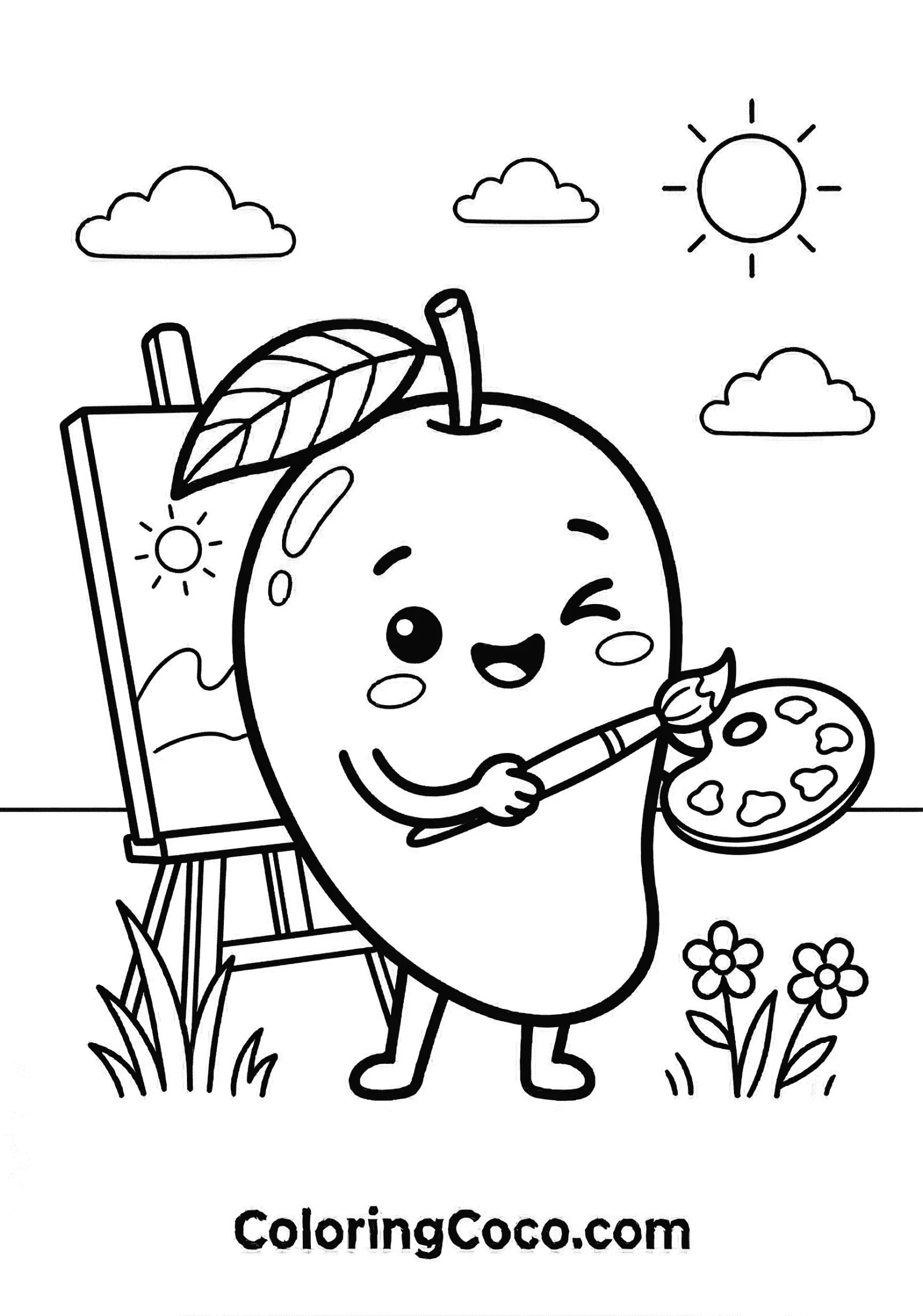 Mango painting canvas