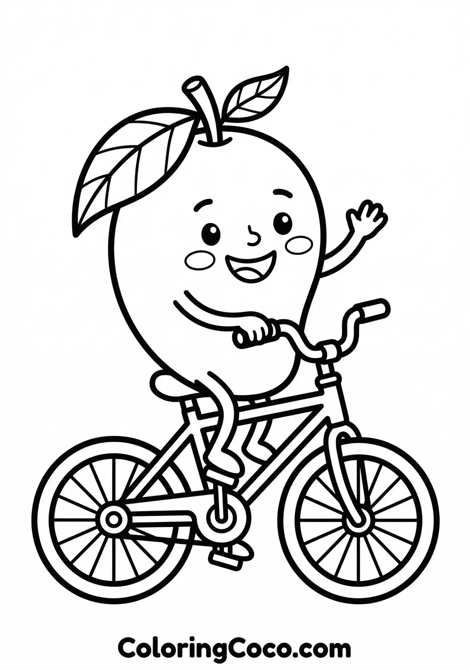 Mango riding bycycle