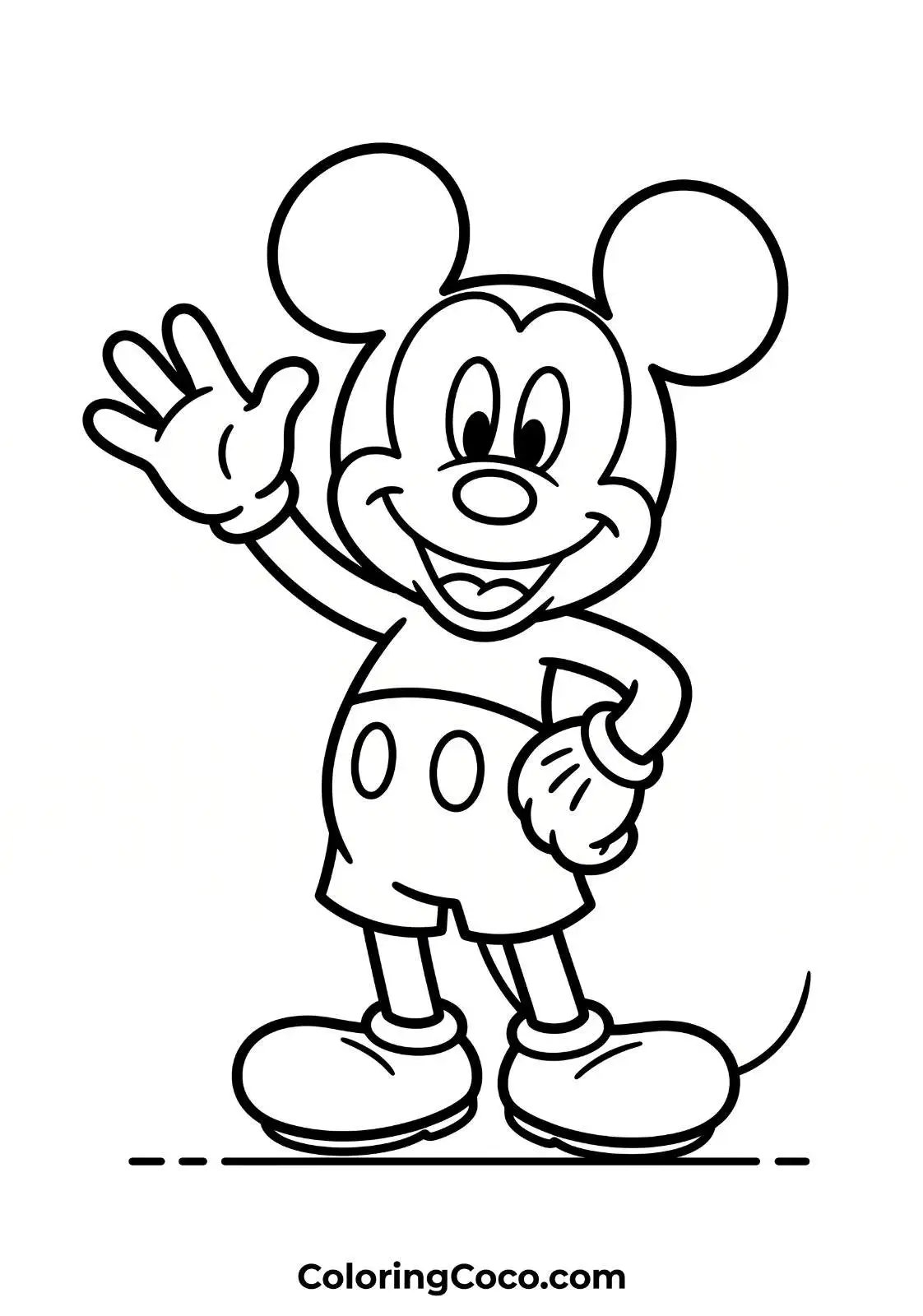 Micky Mouse Waving